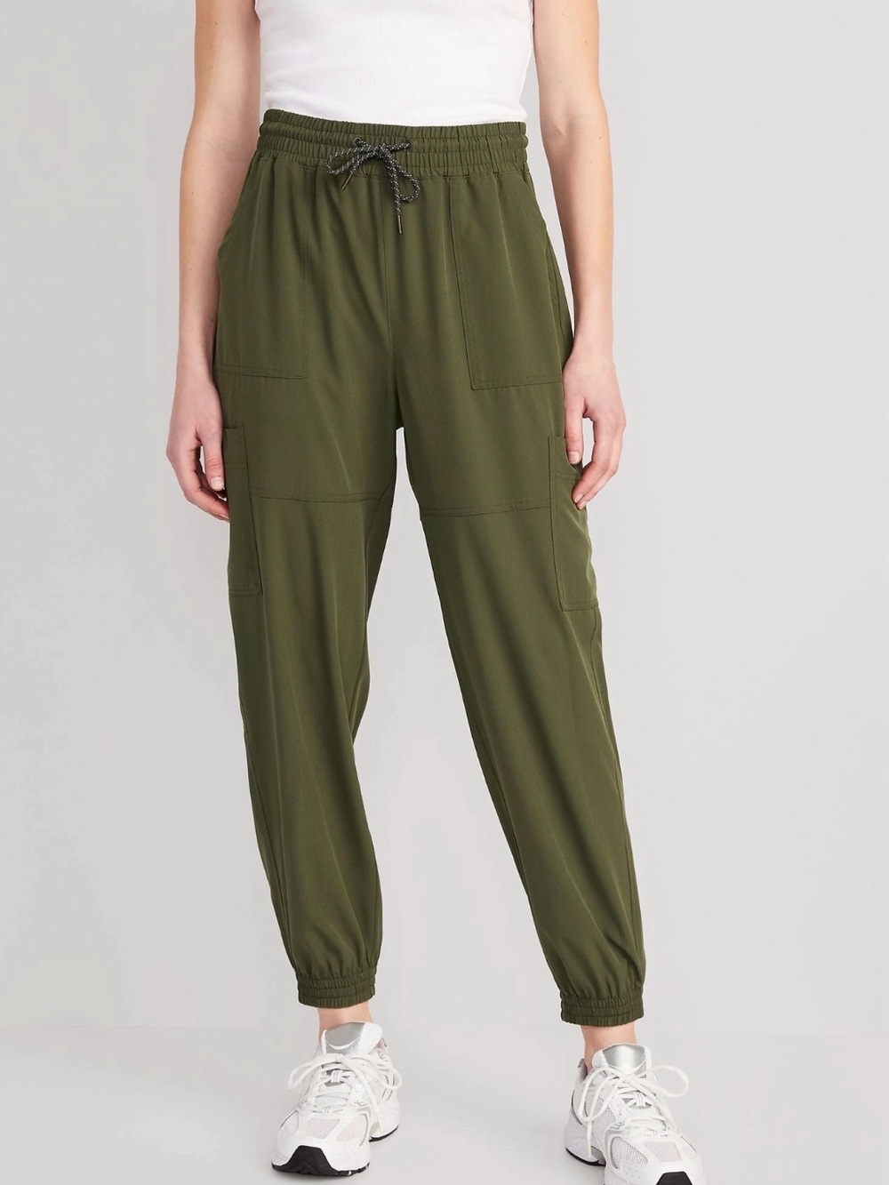 Old Navy StretchTech Cargo Joggers Quick Dry Olive Green XL - Tall